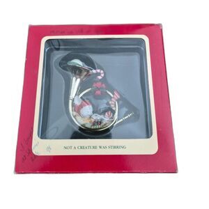 Vintage Enesco Heirloom Collection Not a Creature Was Stirring Mouse Ornament